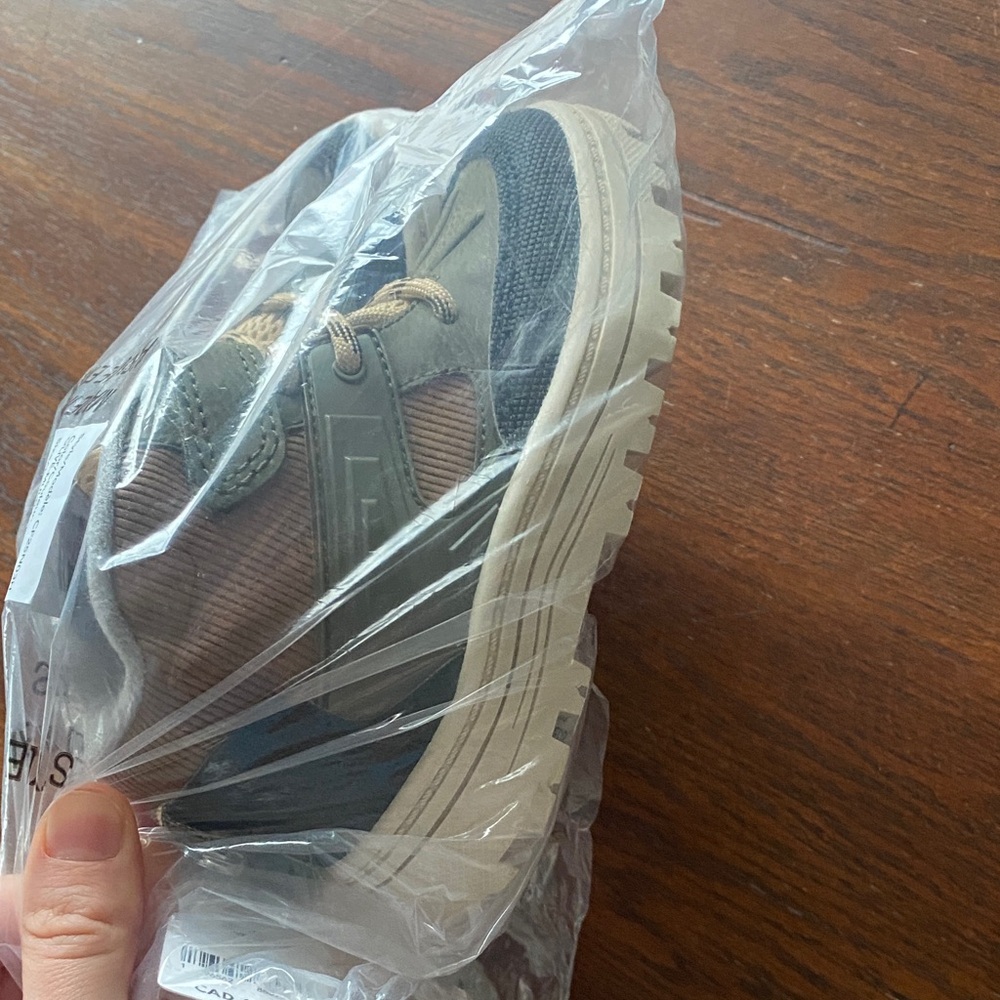 Carter's Olive Green and Black Kids Sneakers